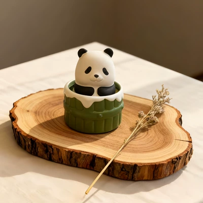 Ceramic Cute Panda Aromatherapy Perfplant seat
