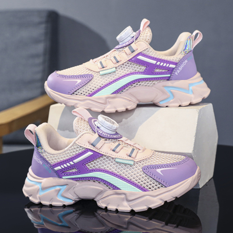 Zapatos transpirables para niños al por mayor para niños individuales primavera verano marea Zhongda Net 2024 deportes y ocio zapatos deportivos ocio para niños