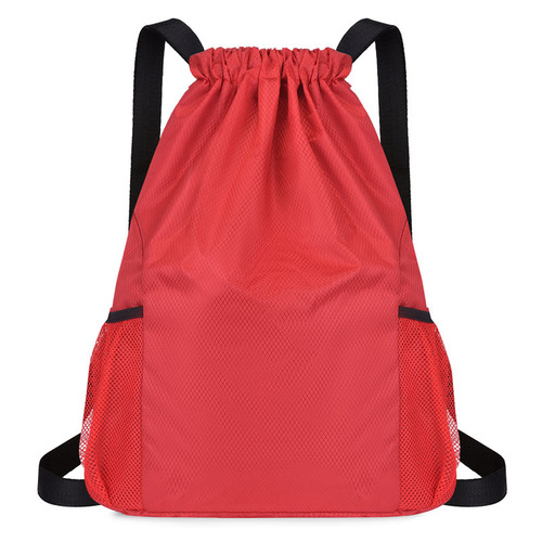 New-style casual large-capacity basketball bag: Waterproof, wear-resistant student backpack with printed design—perfect for tutoring center promotions and featuring a convenient drawstring closure.