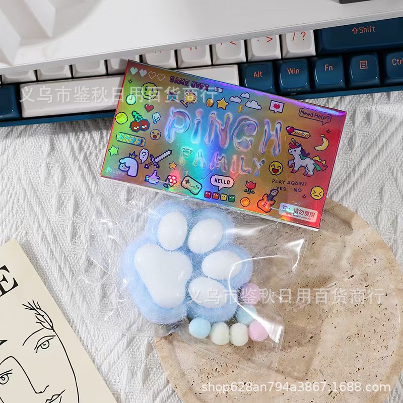 Amazonas Taba Candy Extrusión Pinch Pinch Le juguetes de compresión reducida transfronterizos huellas de garras de gato juguetes extruidos al por mayor