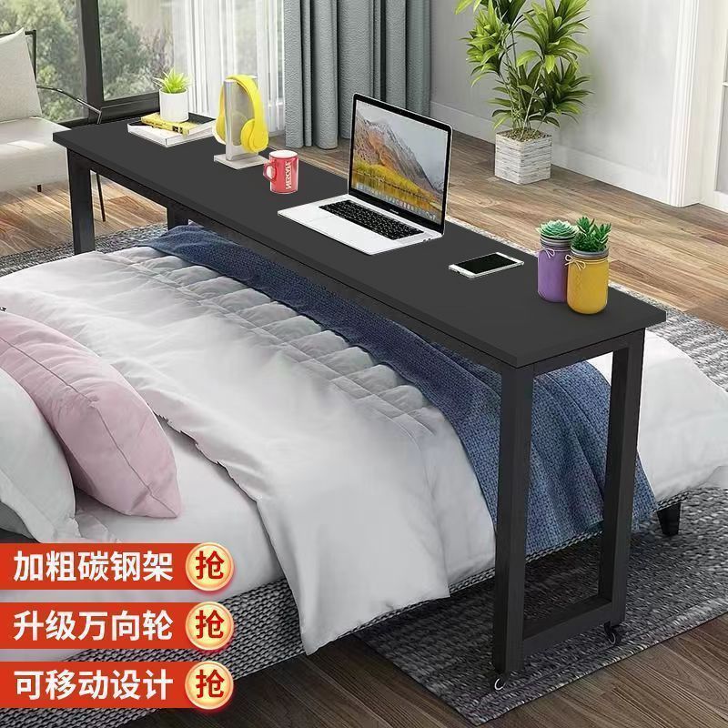 Mesa de cama transversal, escritorio móvil, escritorio de computadora, escritorio de escritorio en la cama del dormitorio, escritorio de escrit