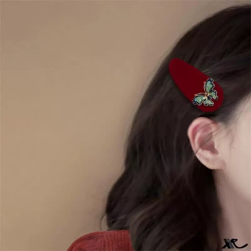 民族风治愈系闪钻珍珠名族风前额流苏边夹女个性刘海夹发卡发饰|undefined