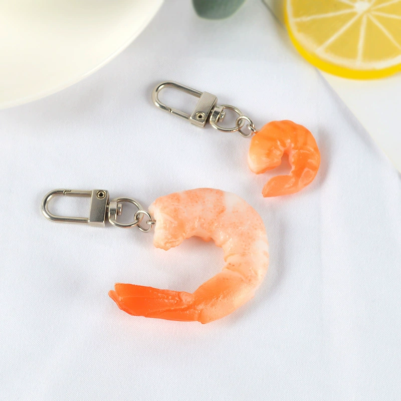 ПВХ моделирование модель креветки брелок кулон креветка хвост еда игра дисплей съемки реквизит украшения