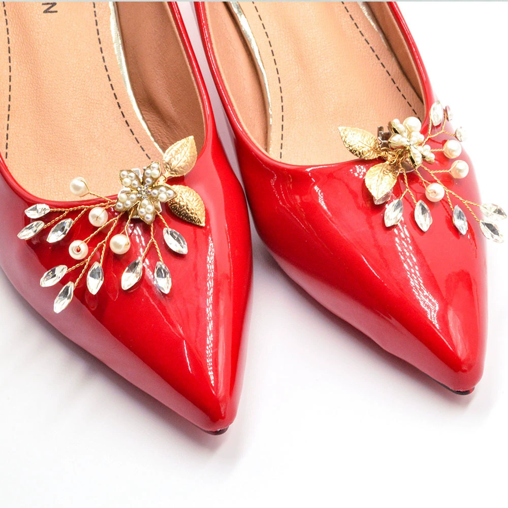 Трансграничные жемчужные туфли цветочные туфли ручной работы декоративные пряжки
