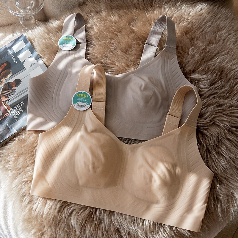 Breathable Seamless Underwear for Women with Large Busts, Summer Lightweight Bra, Comfortable Wireless Bra with a High-End Feel