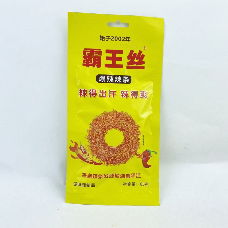玉峰霸王絲65g大包辣條湖南麻辣味童年兒時懷舊小零食小吃休閒食