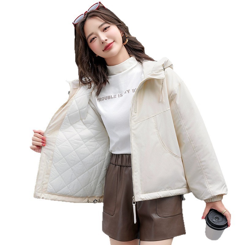 2025冬季新款百搭连帽棉衣棉服冲锋衣棉袄洋气简约百搭时尚女外套|undefined