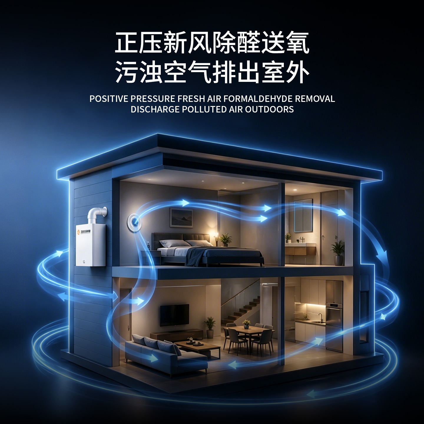Приточный вентилятор Meichen Environment MC-D-SW 300 м³/ч WIFI