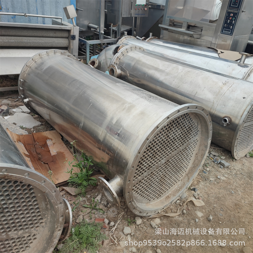 二手60平方钛材冷凝器 二手钛管冷凝器 二手304不锈钢列管冷凝器