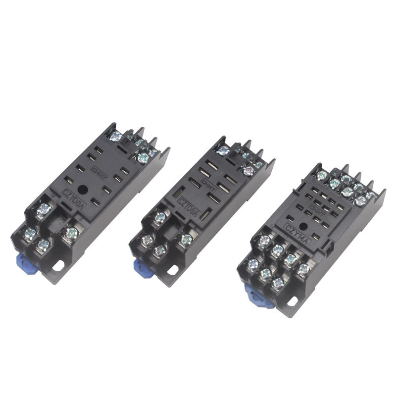 Zhengtai small intermediate relay base CZY08A-02 CZT08A-02 CZY14A 8/14 foot socket