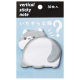 Fun cartoon butt Post-It note creative cute animal thickened message book Portable hand account Note Book Wholesale