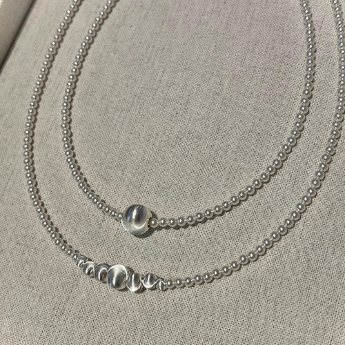 Double Pearl Necklace for Women - Korean Minority Design, French Retro, Personality, Simple, Versatile, Elegant, Choker, Clavicle Chain