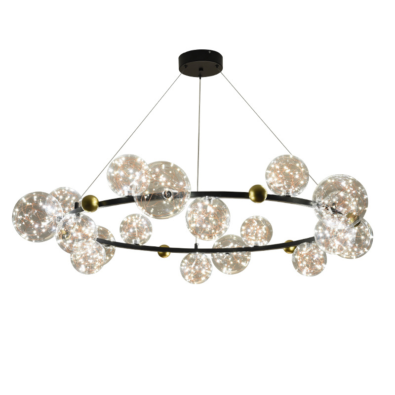 Grand View Garden lámpara de sala de estar moderna lámpara simple lujosa lámpara de sala de estar dormitorio lámpara de comedor lámpara de estrella 021L