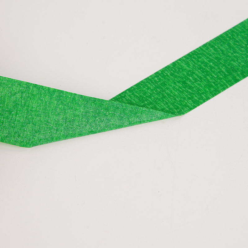 Exterior Wall High Viscosity Masking Paper Tape Paint Masking True Stone Paint Masking Paper Tape Green Color Separation Masking Paper