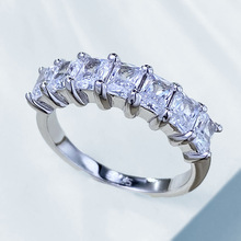 ¹¹ͨ�錚 �¿�S925���y4*3mm�����ʯ�����Ž�߼��Еr�н�ָŮ