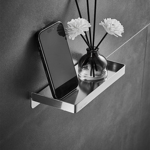 304 stainless steel mobile phone holder toilet edge tray punch-free storage rack bathroom tissue holder bathroom