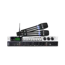 新款KTV前级效果器带无线话筒蓝牙家用K歌麦反馈防啸叫人声混响器