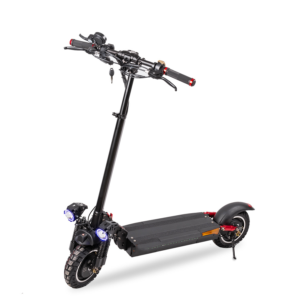 Electric scooter adult lithium battery dual-drive off-road foldable electric two-wheel scooter 48V1600W