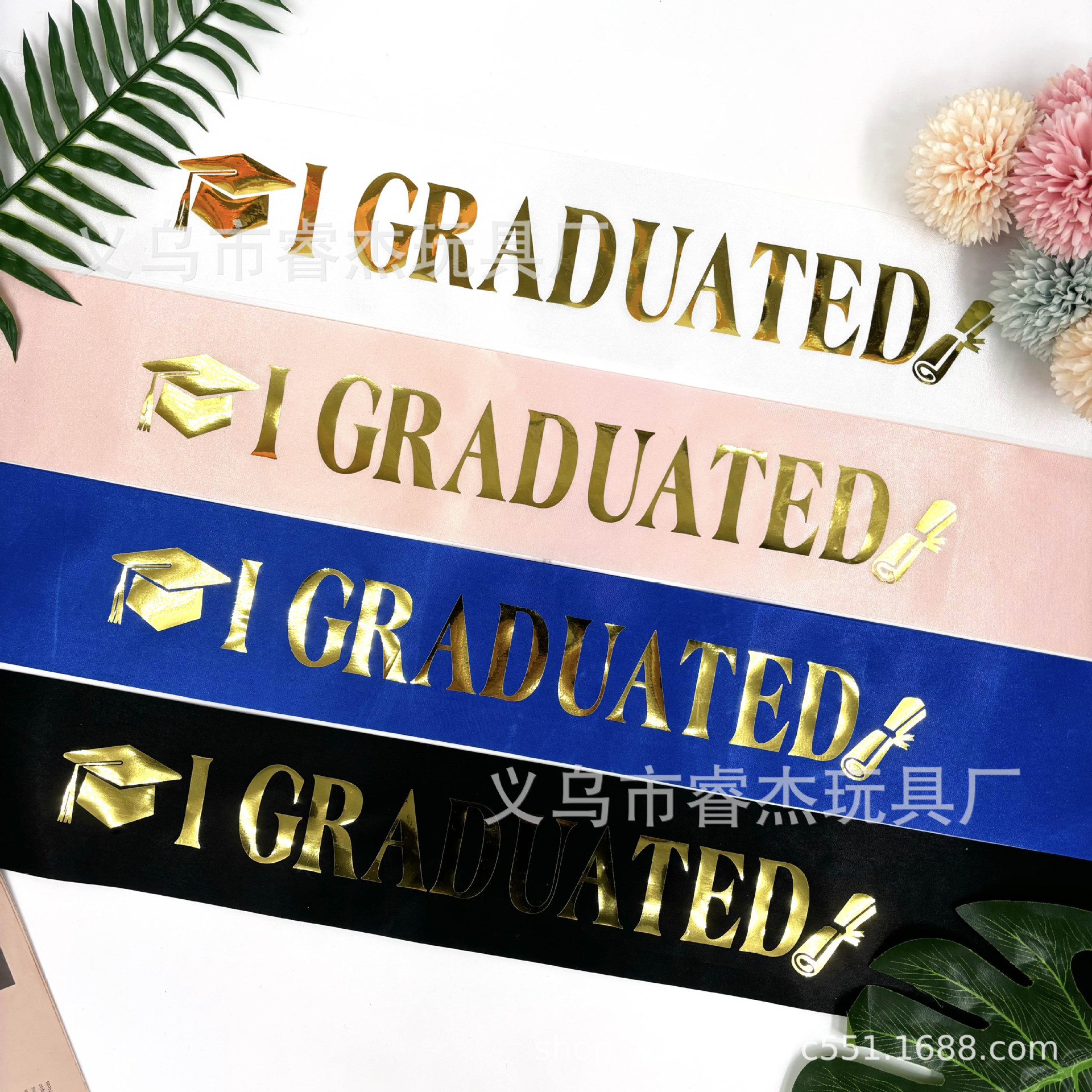 Venta caliente del fabricante de la etiqueta de graduación de la fiesta de graduación de Amazon