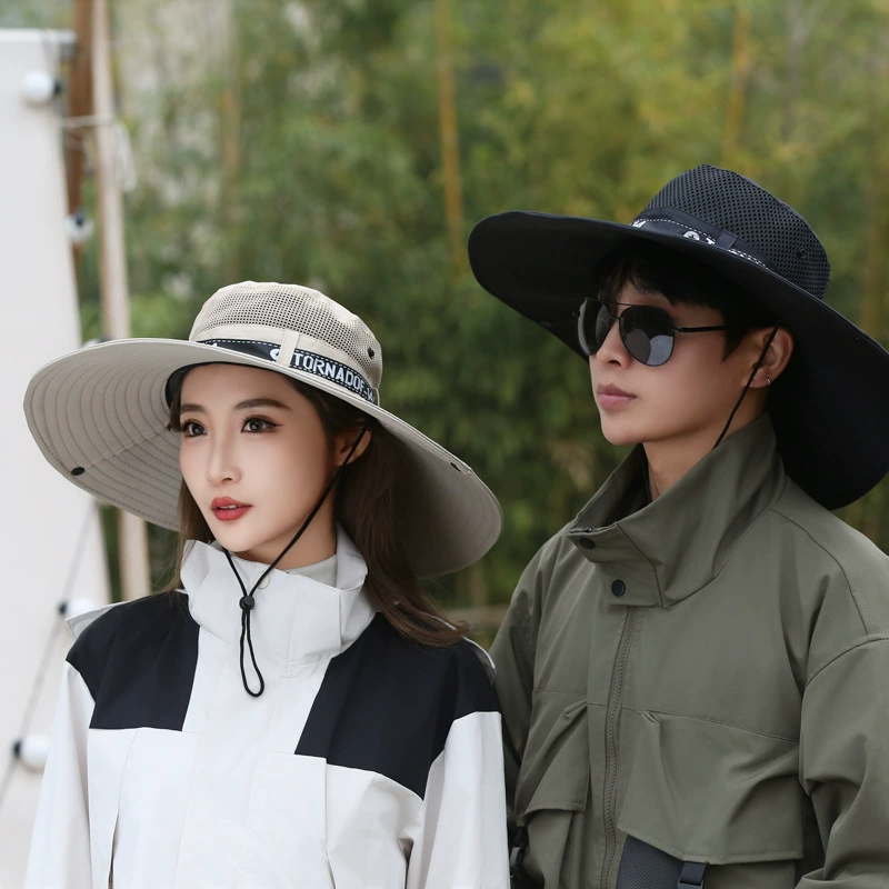 Summer travel sun hat, breathable climbing cap solar-powered