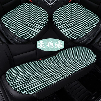 Seat cushion, seat cover summer breathable honeycomb sandwich - wt-camellia-elegant-green-set-of-three