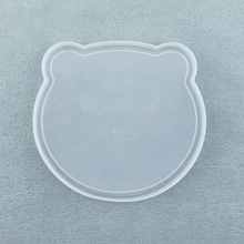 熊餐盤硅膠蓋子食品級硅膠餐盤嬰童喂養餐盤吸盤碗