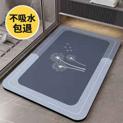 硅藻泥浴室吸水地垫卫生间轻奢防滑垫速干入户门脚垫厕所门口地毯