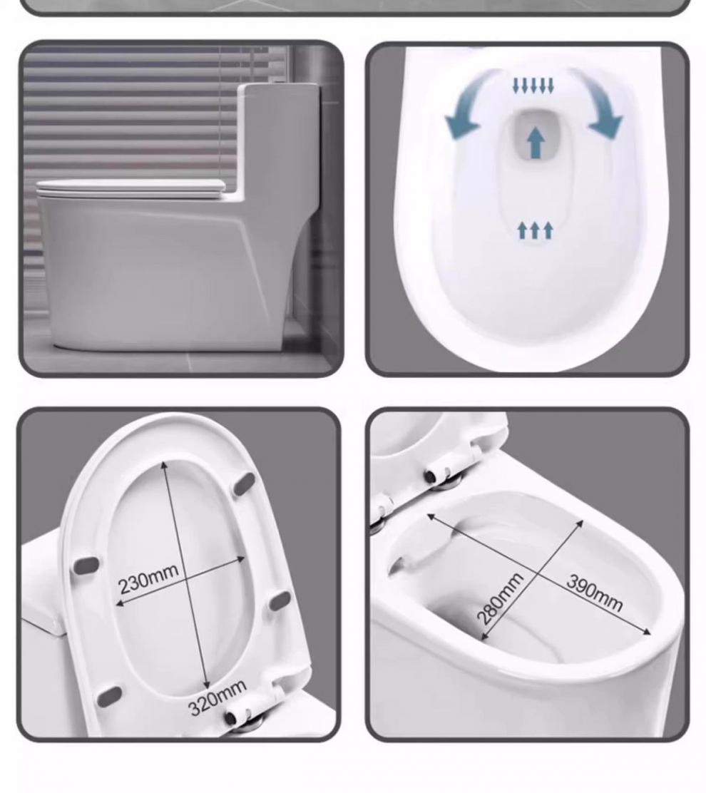 Household large-diameter anti-odor siphonic toilet, ordinary ceramic bathroom seat, essential for hotels undefined