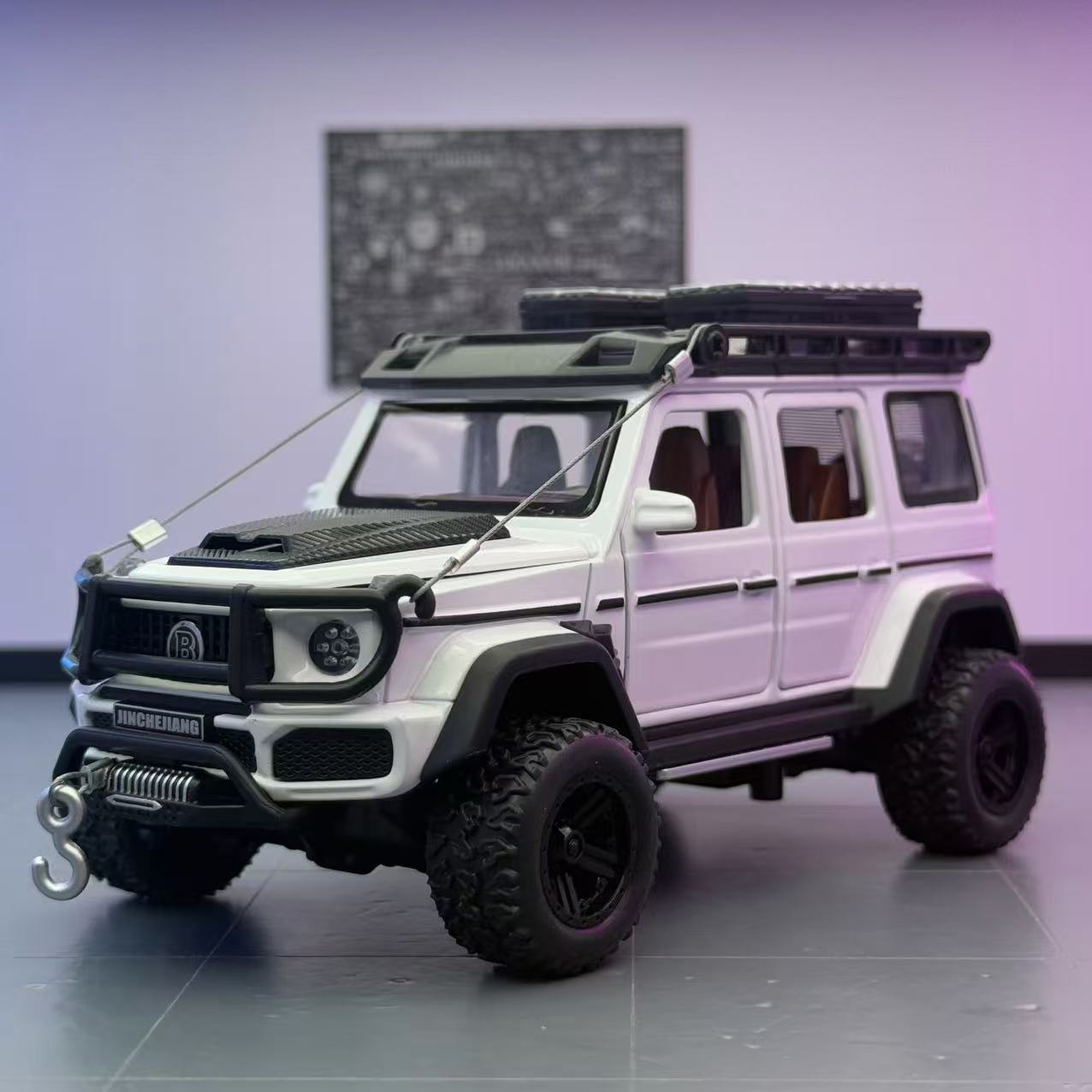 Modelo de coche de aleación Lijiaxin 1:32 Daben G550 versión modificada del vehículo todoterreno modelo de efecto de sonido de coche de juguete de retorno