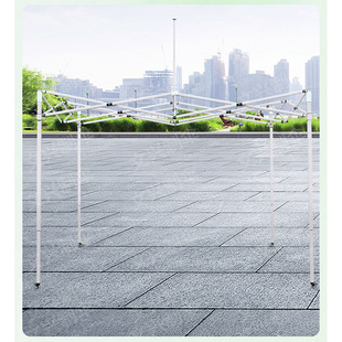 Outdoor Four-Corner Tent Canopy Retractable Four-Corner Bracket Stall Advertising Sunshade Rainproof and Sunproof Portable Support Pole