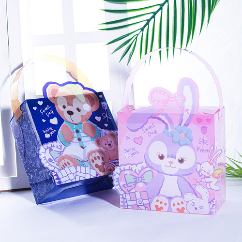Gift transparent gift box baby first month gift box kindergarten graduation season gift for kids gift box rabbit souvenir