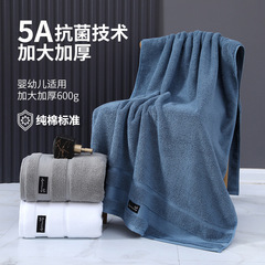 ヒルトンバスタオル綿は5a級抗菌ホテル美容院ビーチタオル刺繍ロゴ綿タオルを大きくした