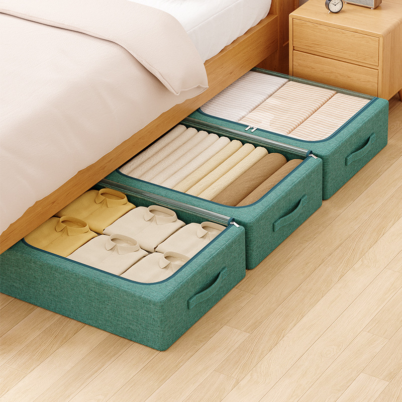 Home bed storage box flat drawer type quilt dust bag large capacity clothes toy foldable finishing box