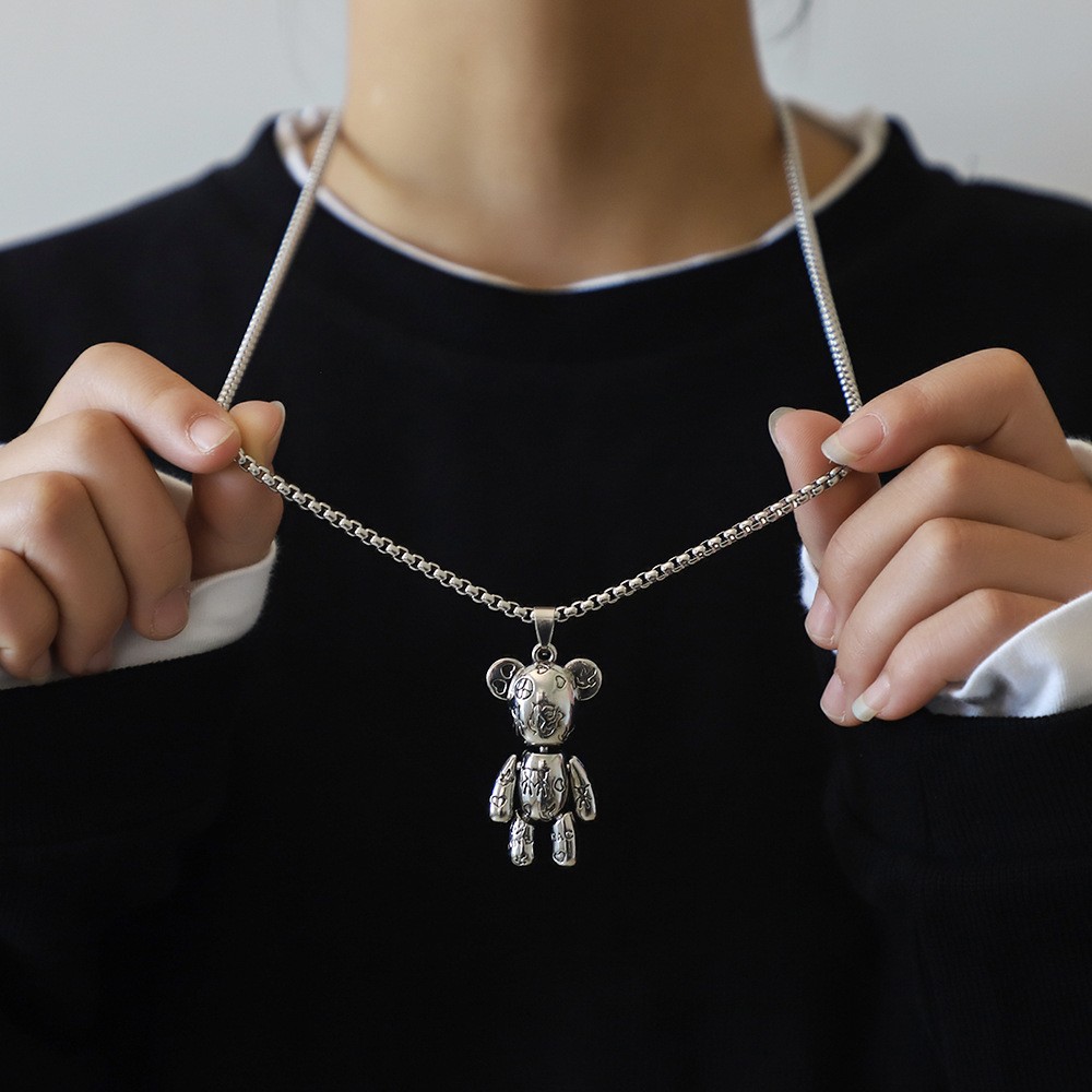 Hip-Hop Bear Alloy Menu0027S Pendant Necklace 1 Piece