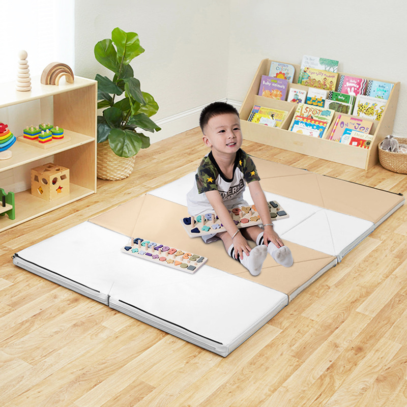 Factory Direct Sales Children's Soft Crawling Mat Educational Triangle House Toy Household Thickened Folding Children's Game Crawling