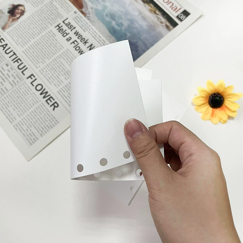 PP frosted divided into page.Pure white scrub is divided into page.