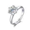 Elite wedding ring for beloved, classic jewelry, one carat, wholesale