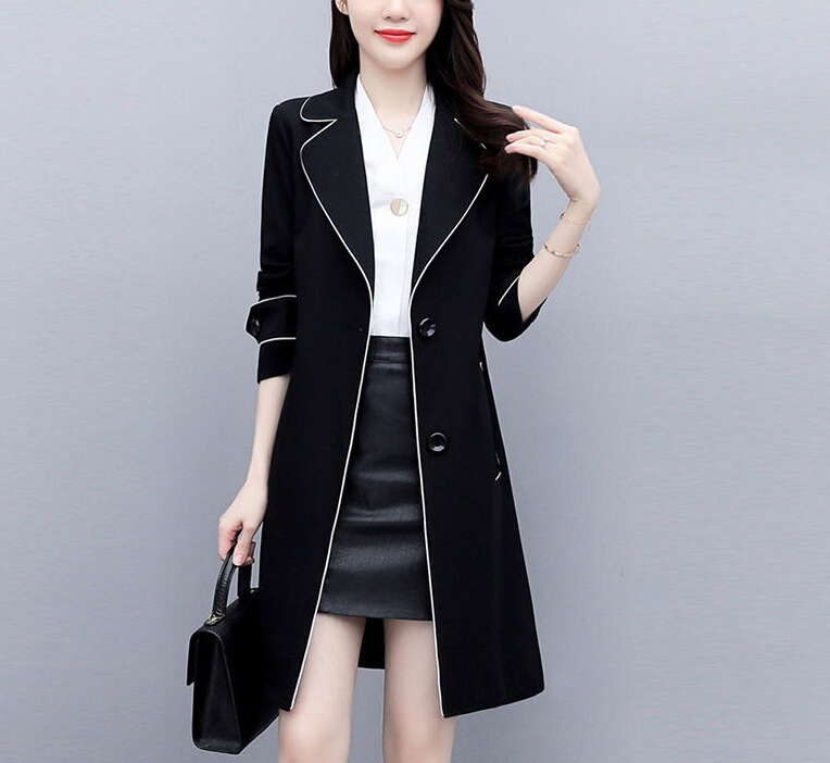 【有里布】高档风衣外套女2025秋冬新款中长款气质时尚收腰上衣潮|undefined
