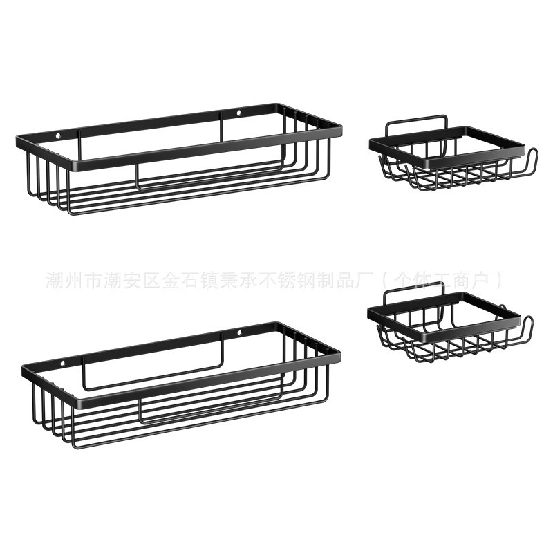 Rack de almacenamiento de artículos de baño sin perforación Rack de almacenamiento de jabón de baño casero