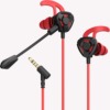 Cross -border new sports headset in -ear transparent heavy bass running chicken game wired headphones around ear