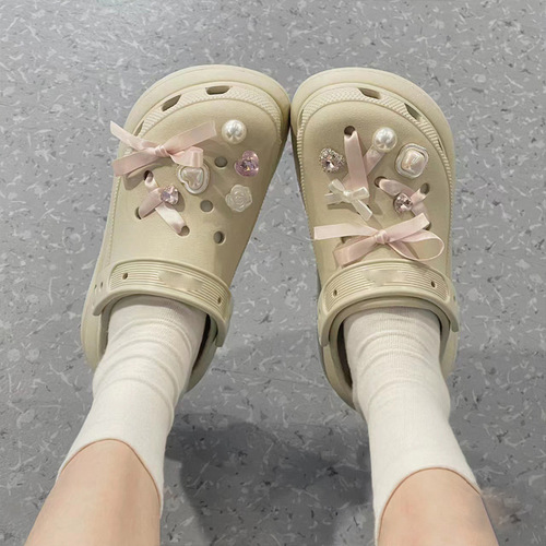 Hole shoe accessories shoe flowers cross shoe clips DIY decorative drill accessories shoe accessories detachable set wholesale