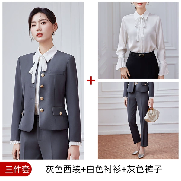 Classic suit jacket, trousers, shirt