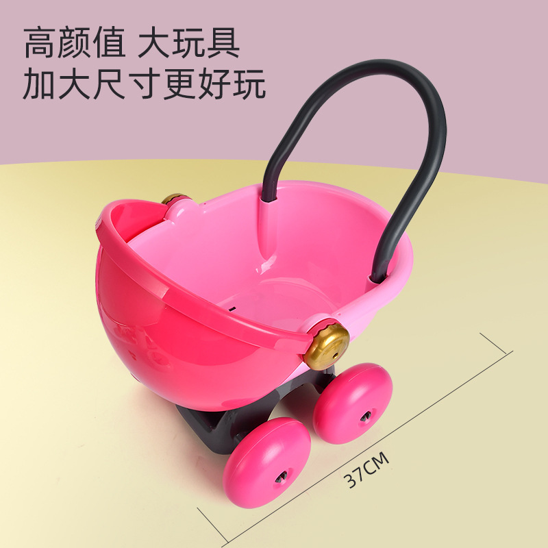 亚马逊跨境爆款迷你微缩模型儿童婴儿手推车大睡车过家家玩具配件|undefined