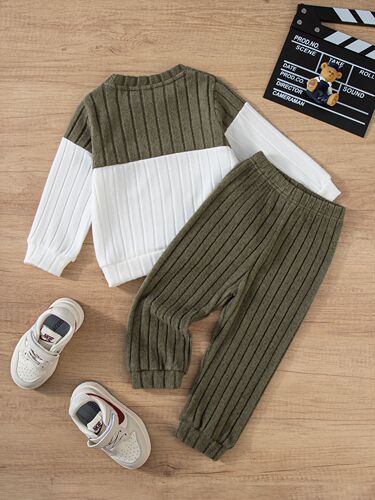 Men's and Boys' Autumn/Winter New Arrival Long Sleeve Hoodie and Legging Set, Trendy and Hot Selling Children's Outfit