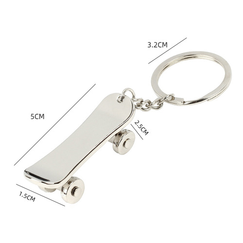 Creative personalized activity sports scooter key chain pendant mini simulation scooter metal key chain with engraving