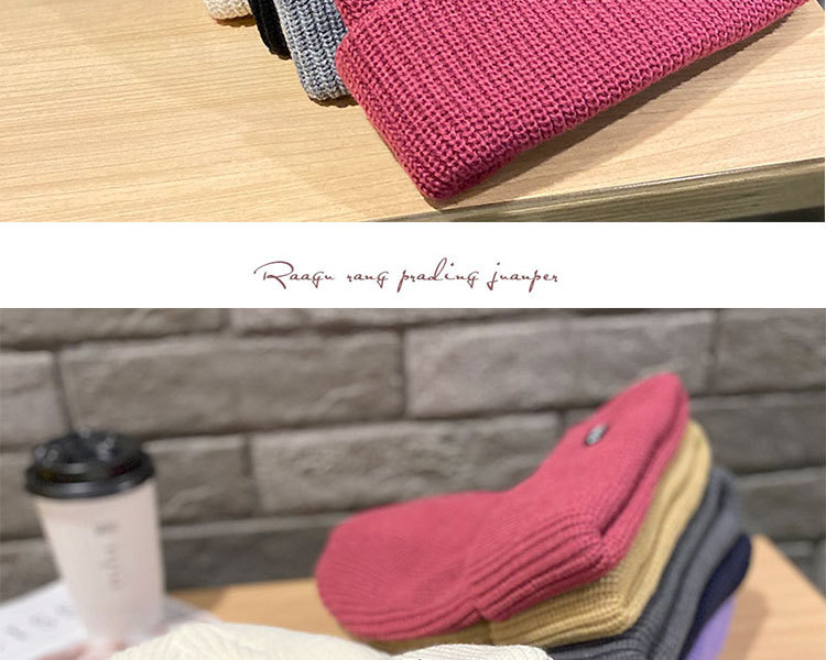 Hutt Damen Wanter Nei Einfarweg Villsäiteg Waarm Baotou Wollhut Männer Hierscht a Wanter Gesiicht Klengstapelhut_voghion.com