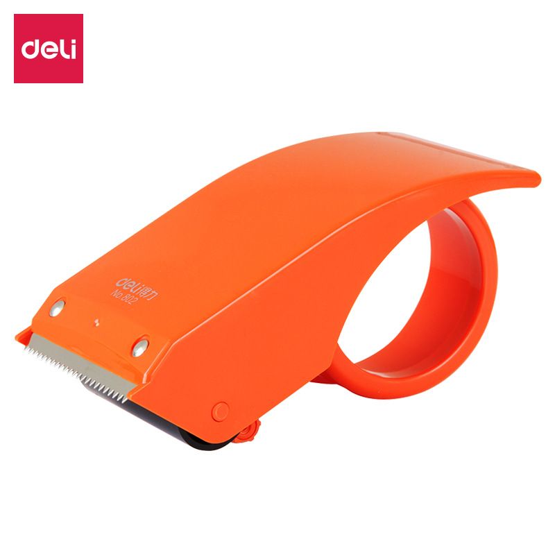 DeLi 803 máquina de cinta de ahorro de mano de obra 6cm cortador de cinta transparente máquina de embalaje de mano grande image 12