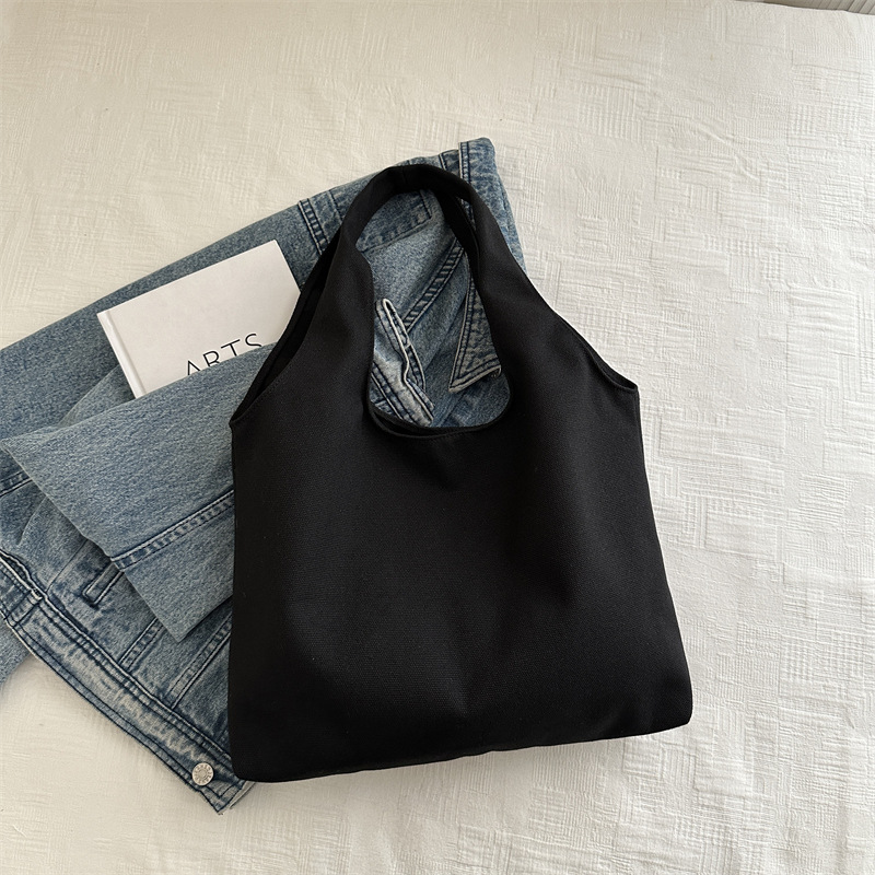 . Moda simple de gran capacidad de verano de color sólido nuevo estilo coreano de moda ocio de viaje bolso de hombro bolso de mujer