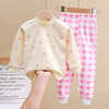 Children's set, thermal underwear for boys, demi-season cotton pijama, children's clothing