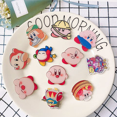 可愛星之卡比胸針批發個性別針服裝配飾品卡通潮流時尚亞克力徽章